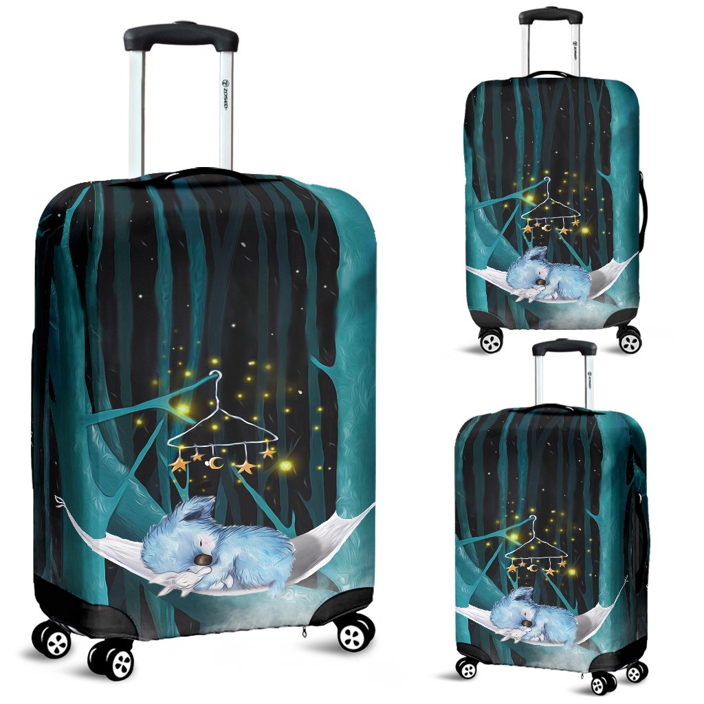 Koala Luggage Cover - Sleeping In Forest