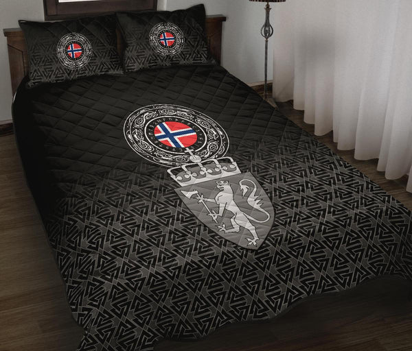 Viking Quilt Bedding Set Norway Coat Of Arms