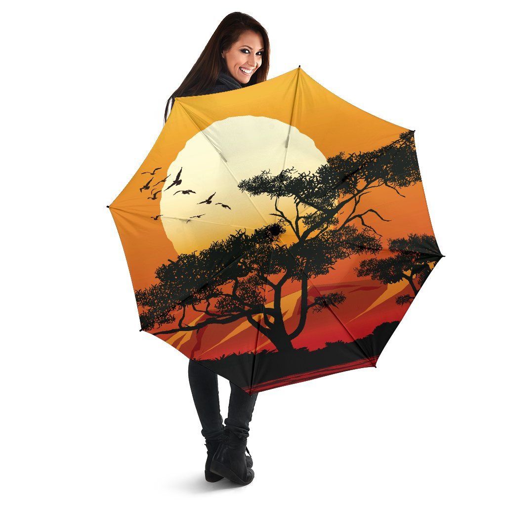 Umbrellas - Sunset And Tree In Australia