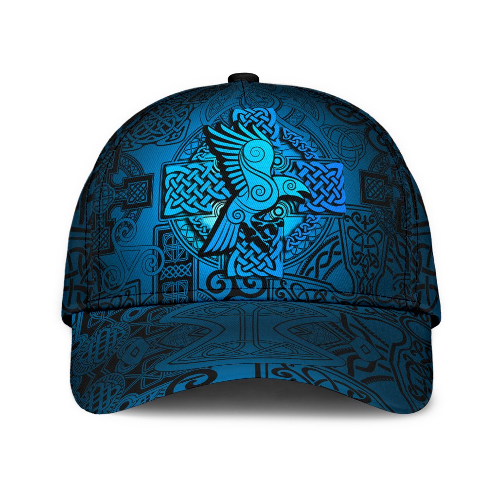 Viking Classic Cap Raven Odin Celtic Cyan