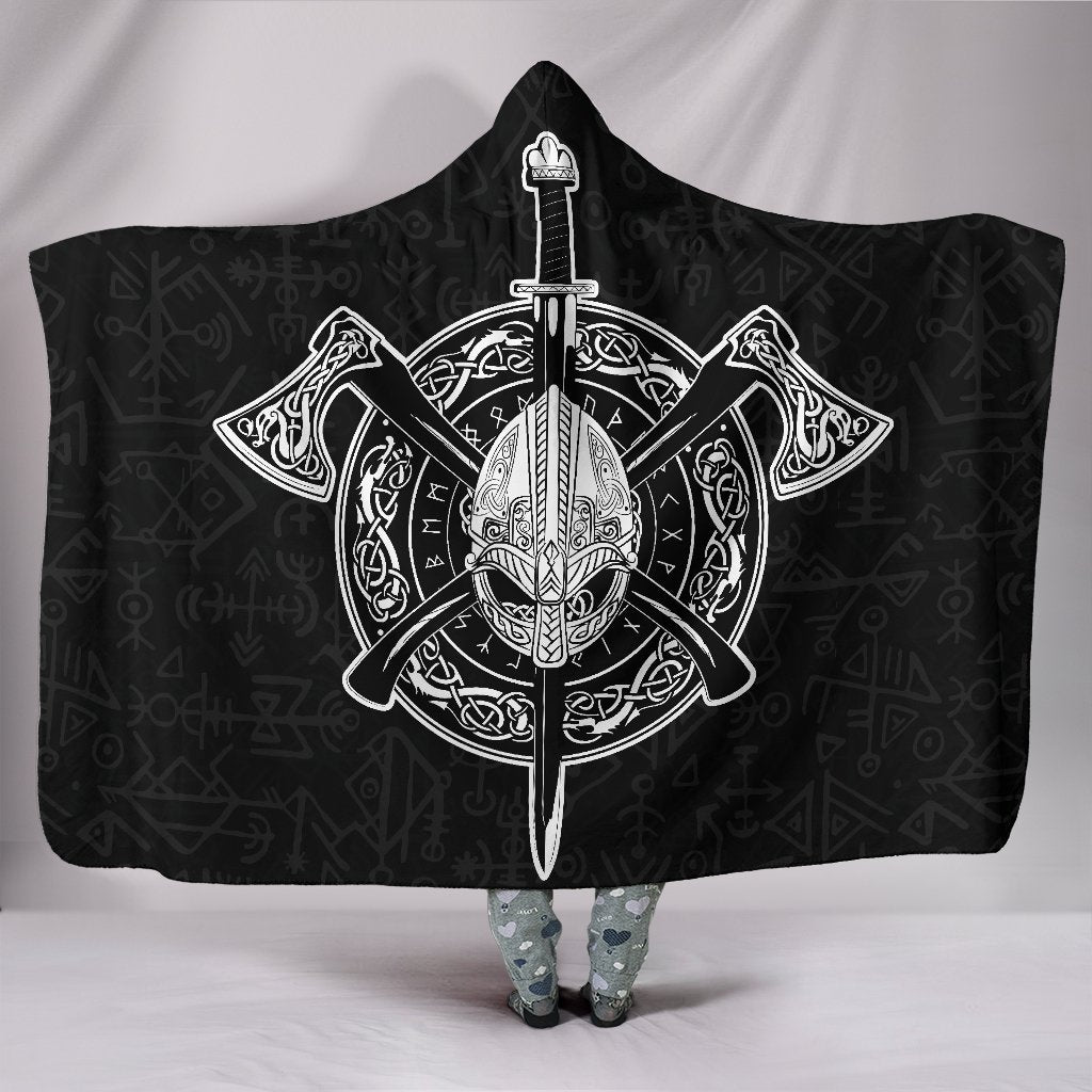 Viking Hooded Blanket Helmet Style