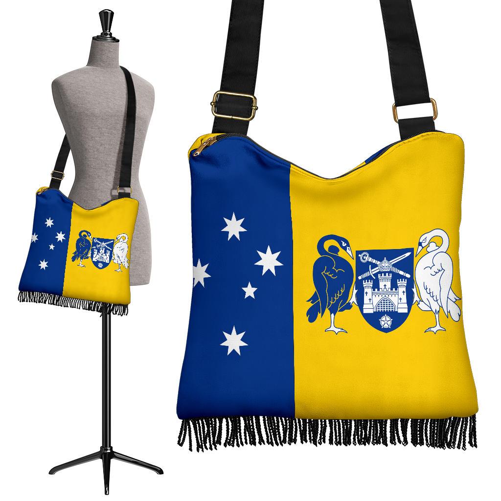 Australia Crossbody Boho Handbags - Australian Coat Of Arms Bag Southern Cross