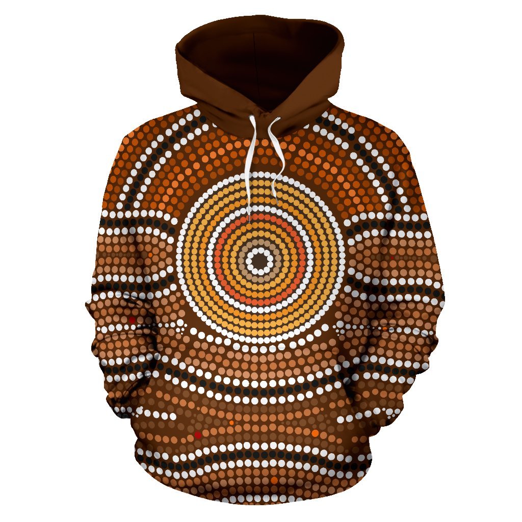 Hoodie - Aboriginal Dot Painting Hoodie Ver01