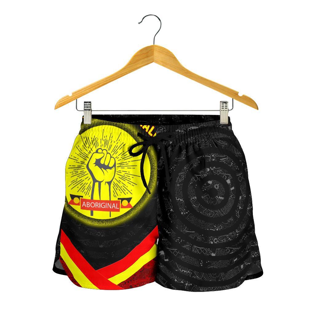 Shorts Women - Aboriginal Flag And Animals Pattern