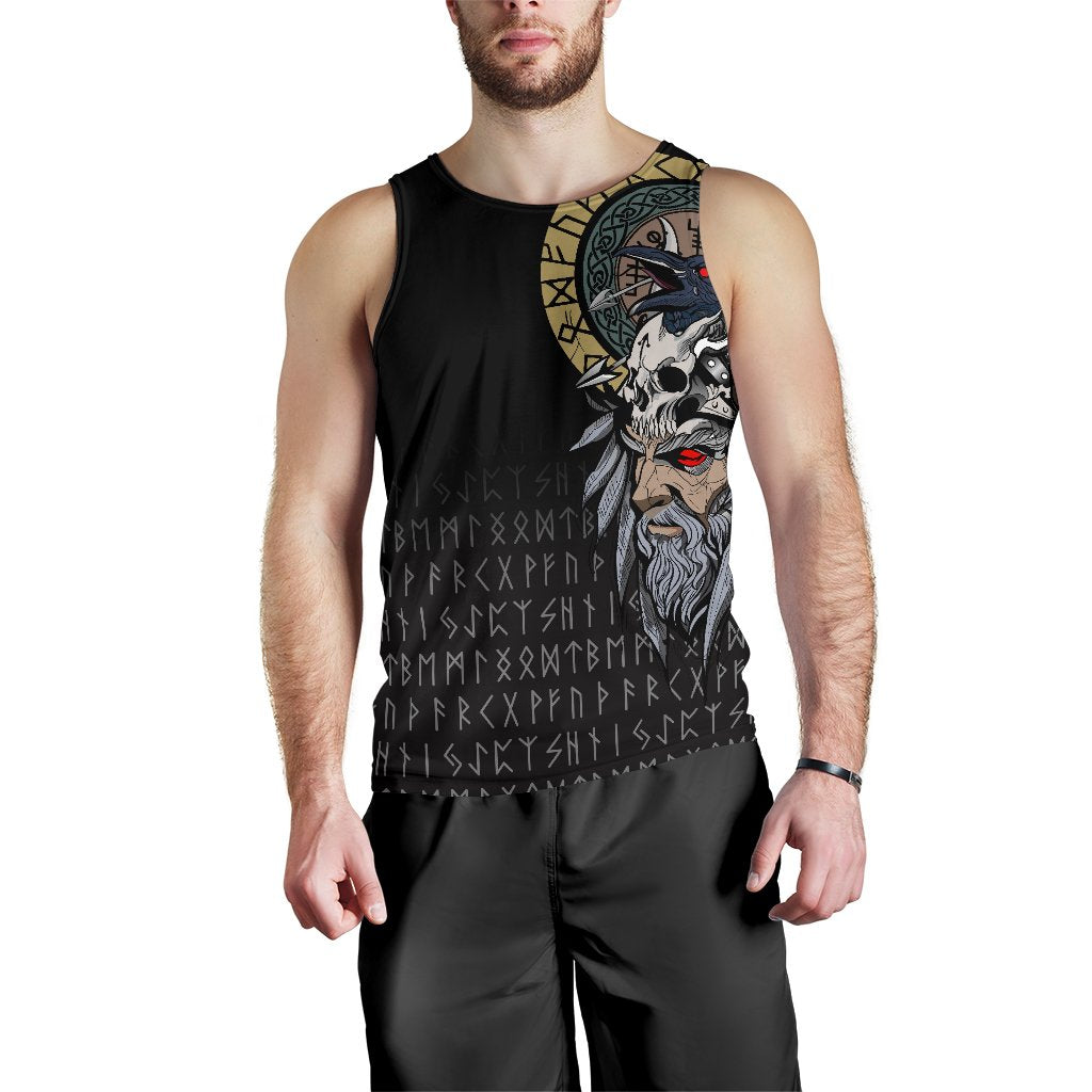 Viking Men's Tank Top Odin Raven