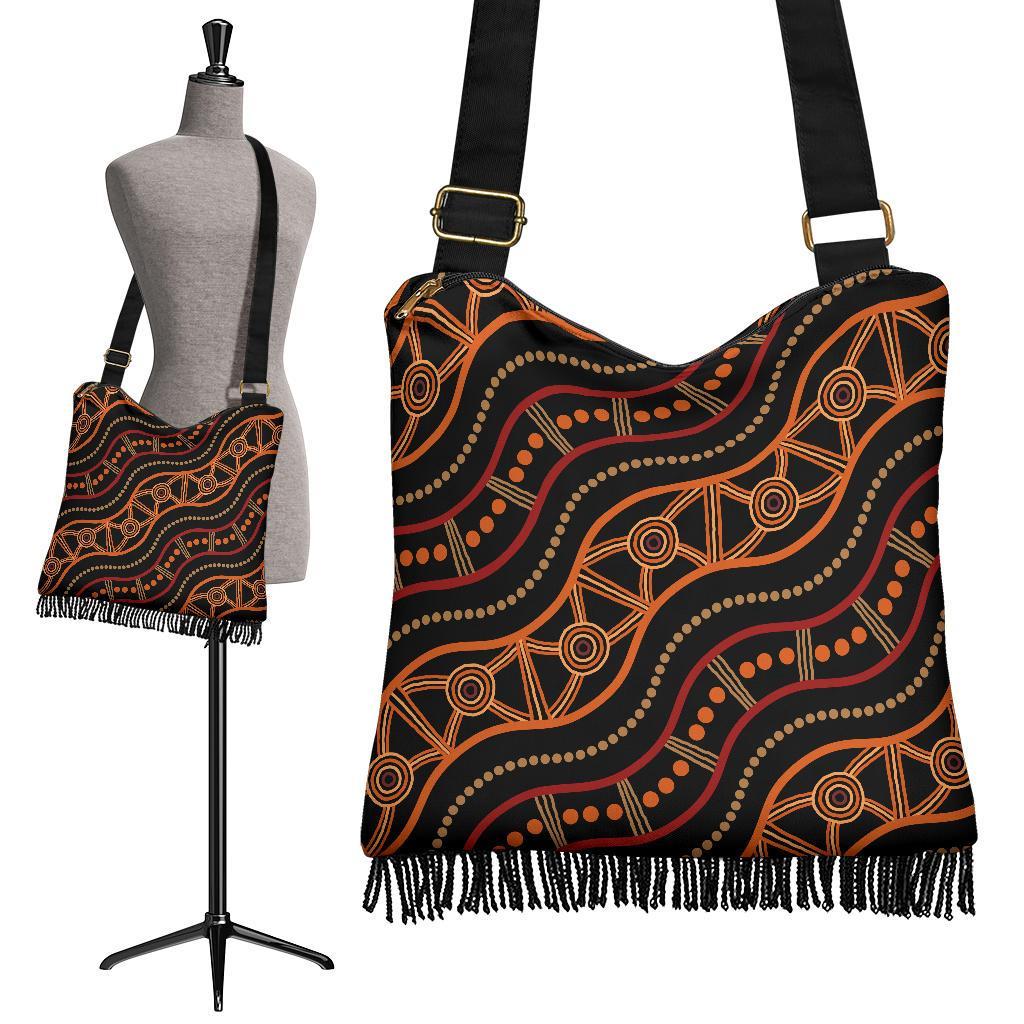 Boho Handbag - Indigenous Patterns Ver05