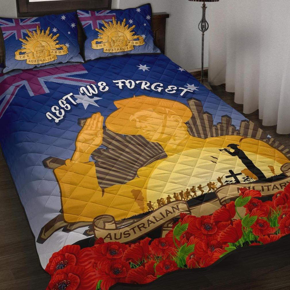 Quilt Bed Set - Australia Anzac Day 2022 And Soldiers