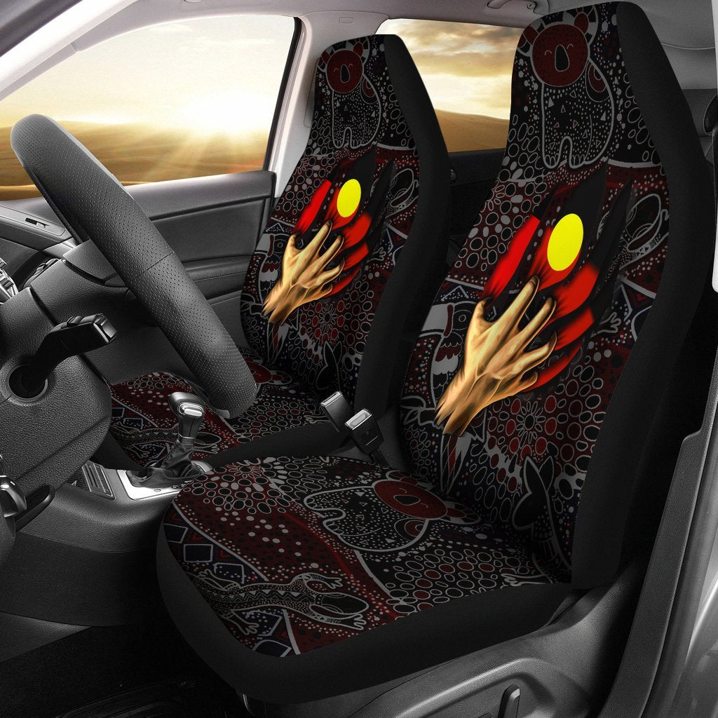 Aboriginal Car Seat Cover - Aboriginal Blood In Me