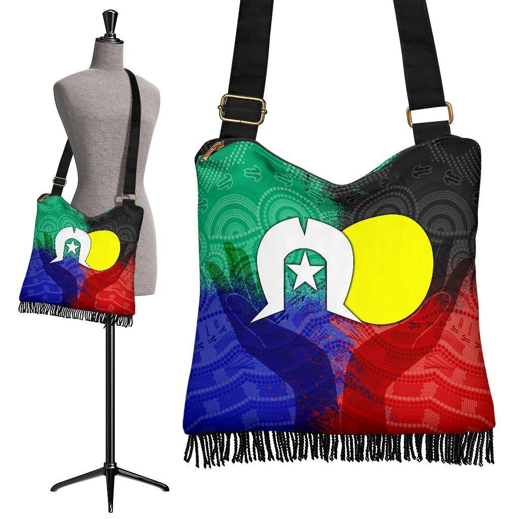 Aboriginal Boho Bags - Australia Naidoc Week Indigenous Flag Style