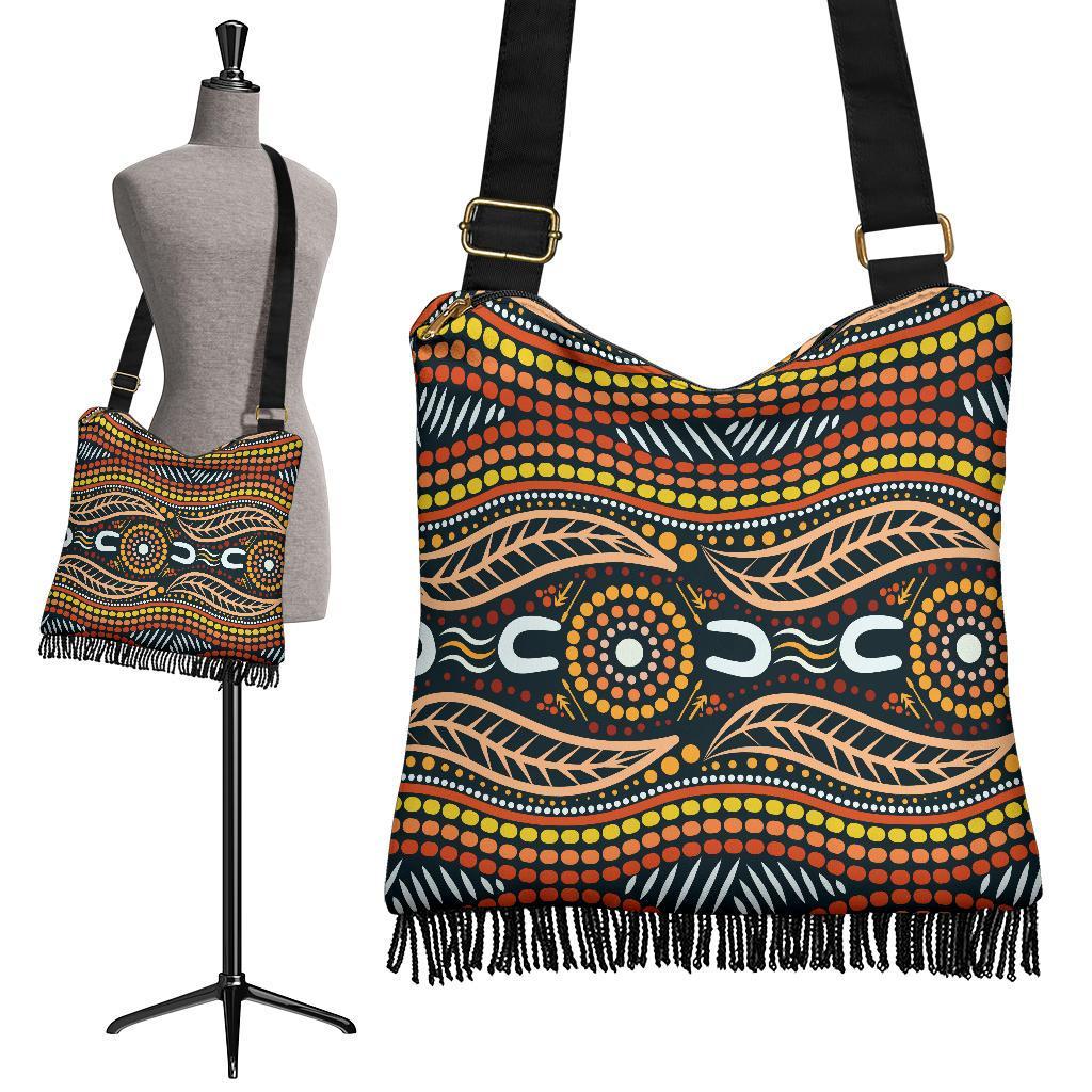 Boho Handbag - Indigenous Dot Painting