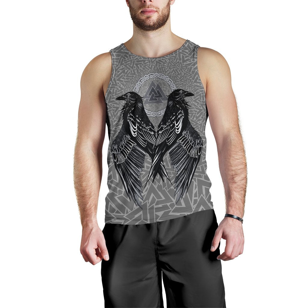 Viking Men's Tank Top Raven Valknut