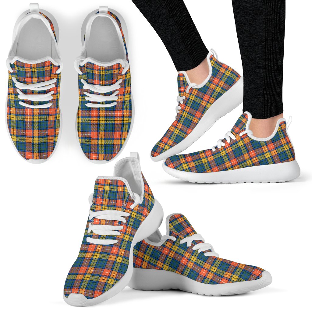 Buchanan Ancient Tartan Plaid Mesh Knit Sneakers