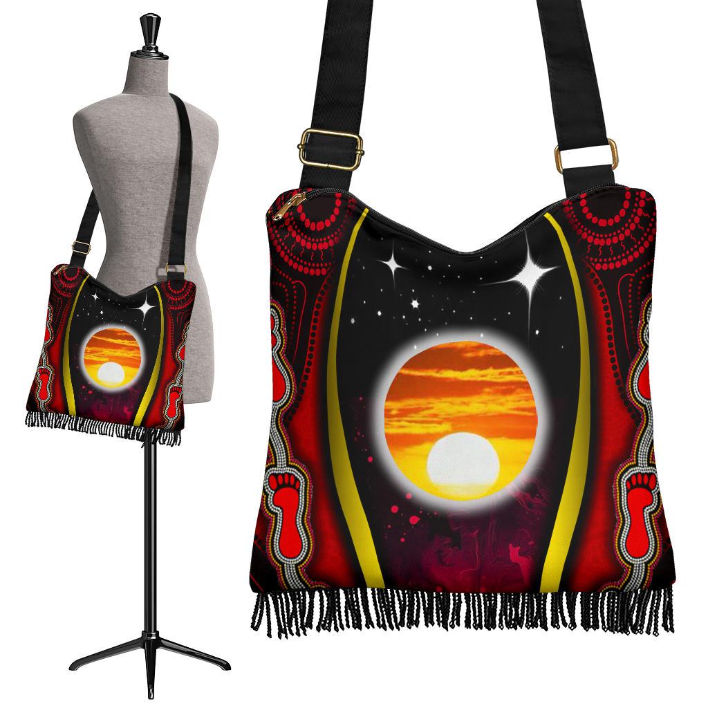 Boho Bags - Australian Aboriginal Flags Symbolic Meaning