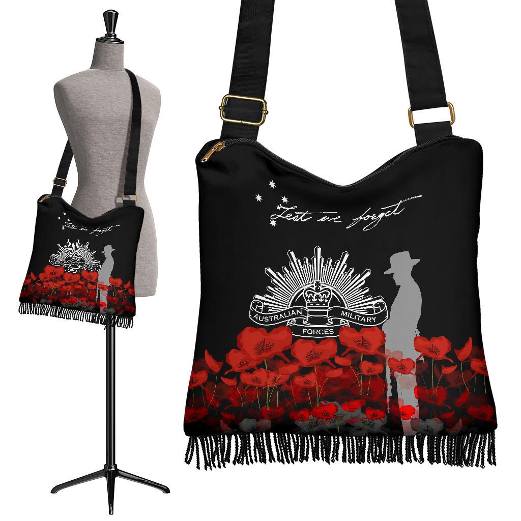 Anzac Day Boho Bag - Remember Them