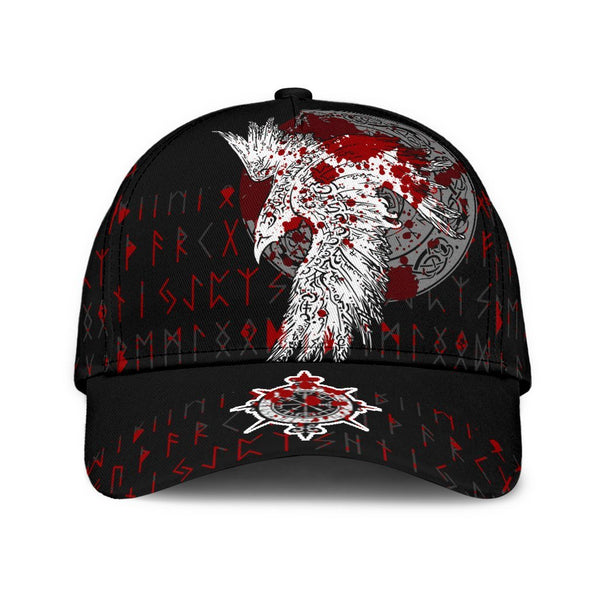 Viking Classic Cap Mystical Raven Tattoo Blood