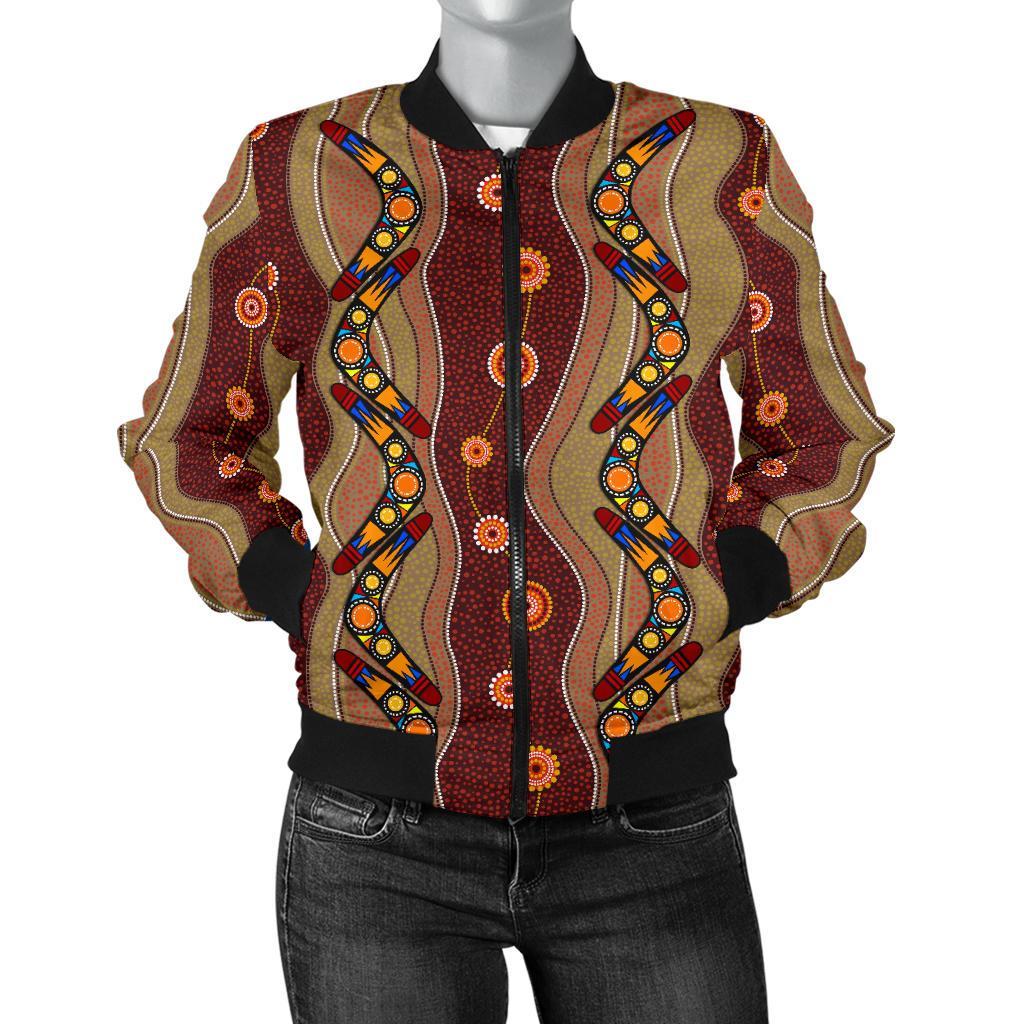 Bomber Jacket - Aboriginal Jacket Boomerang Patterns