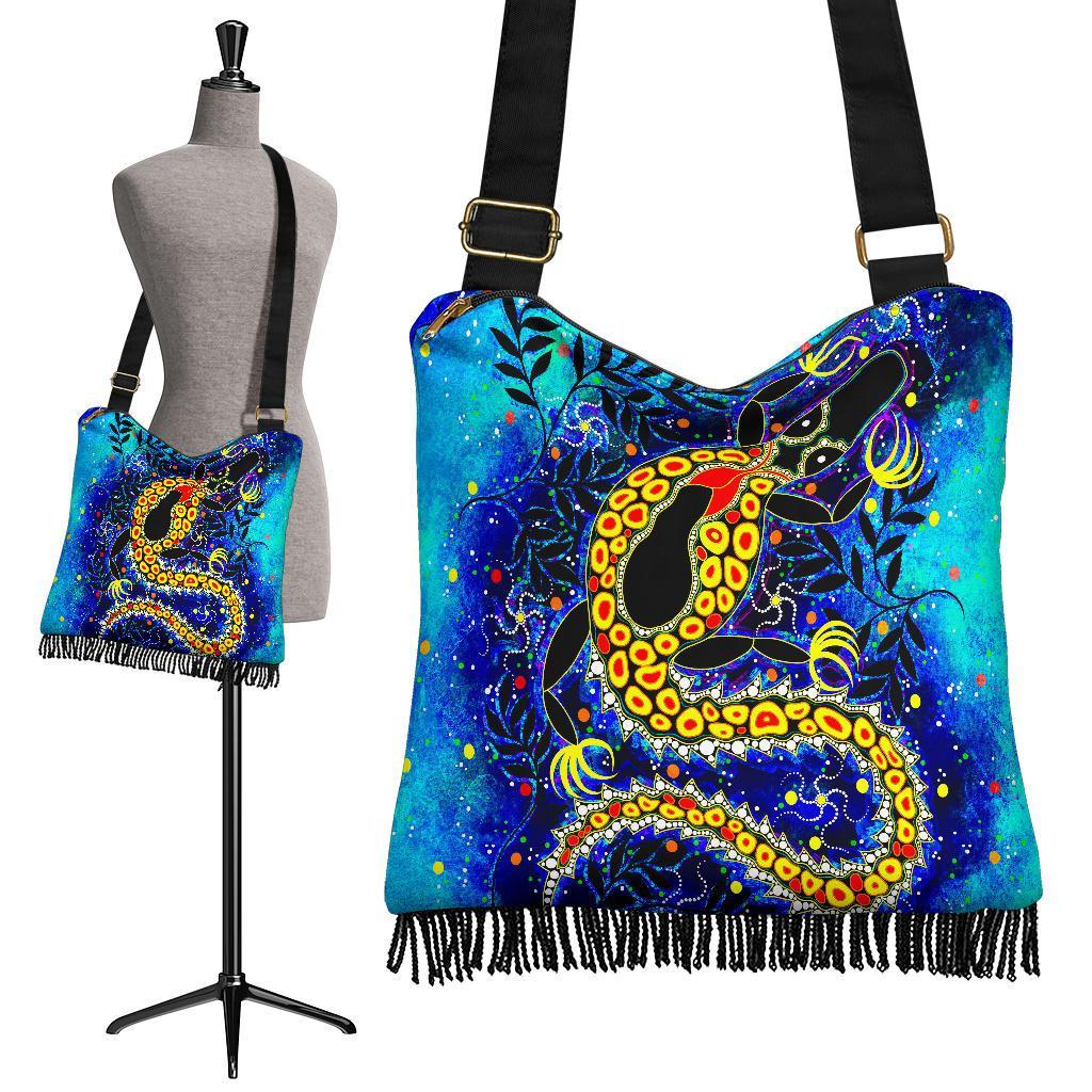 Aboriginal Boho Bags - Indigenous Crocodile