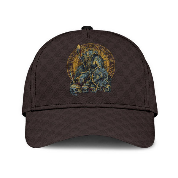 Viking Classic Cap Warrior Viking Shield Skull