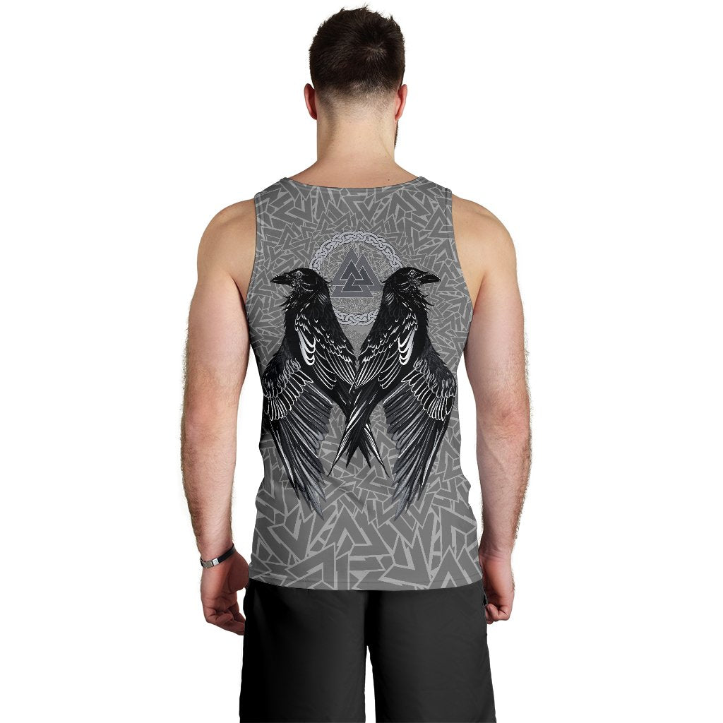 Viking Men's Tank Top Raven Valknut