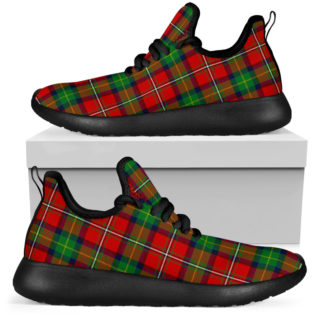 Boyd Modern Tartan Plaid Mesh Knit Sneakers