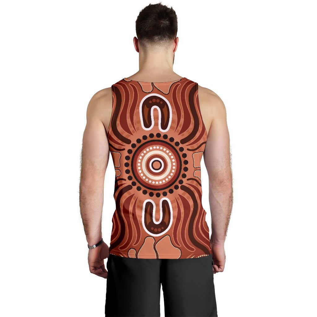 Aboriginal Men's Tank Top - Indigenous Art Patterns Ver02