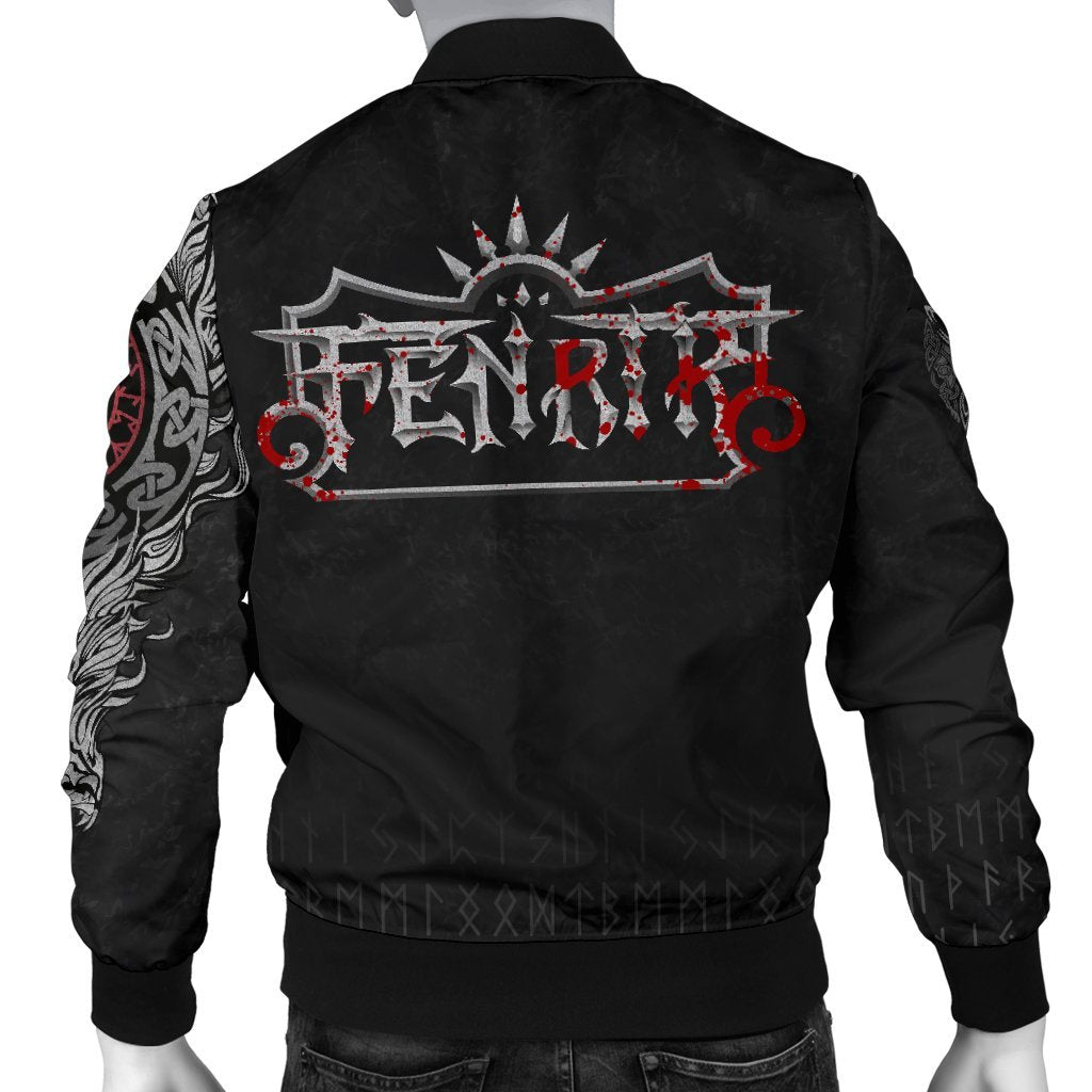 Viking Bomber Jacket Fenrir Blood Style Ver01