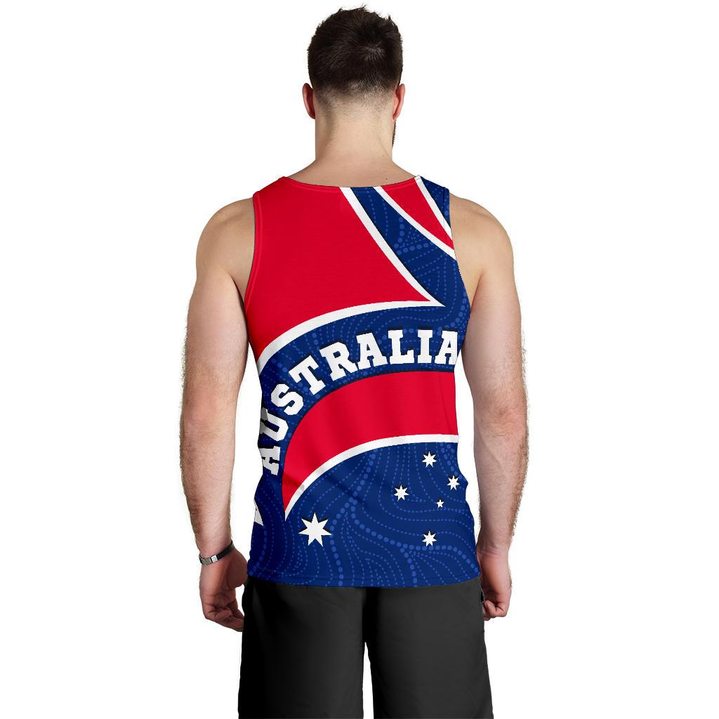 Aboriginal Tank Top - Australia Flag and Coat of Arms