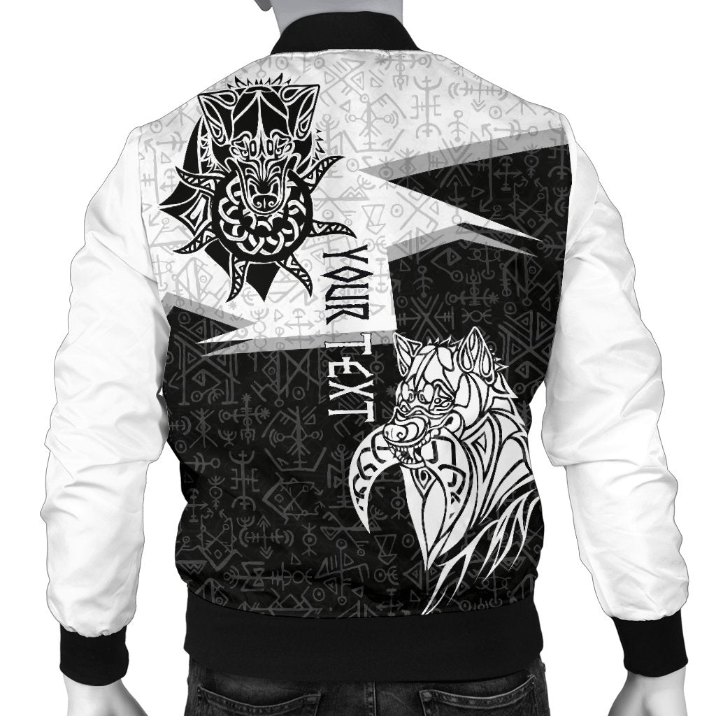 Custom Viking Bomber Jacket Skoll and Hati New Style