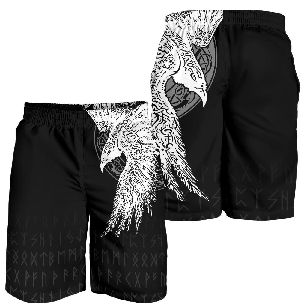 Viking Men's Shorts Mystical Raven Tattoo Special