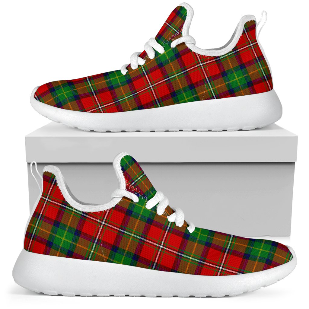 Boyd Modern Tartan Plaid Mesh Knit Sneakers