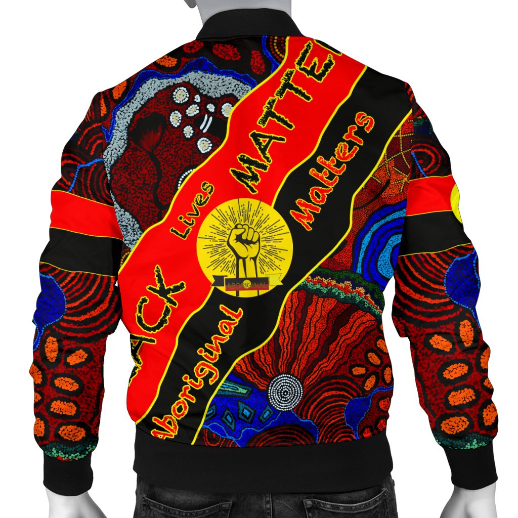 Bomber Jacket - Black Lives Matter & Aboriginal Pattern