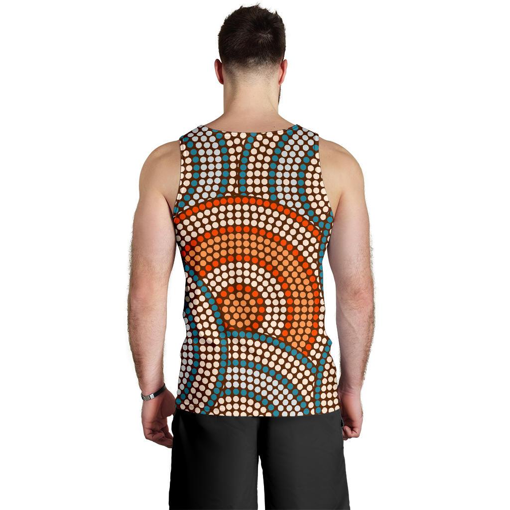 Men Tank Top - Aboriginal Dot Painting Mens Tank Ver07