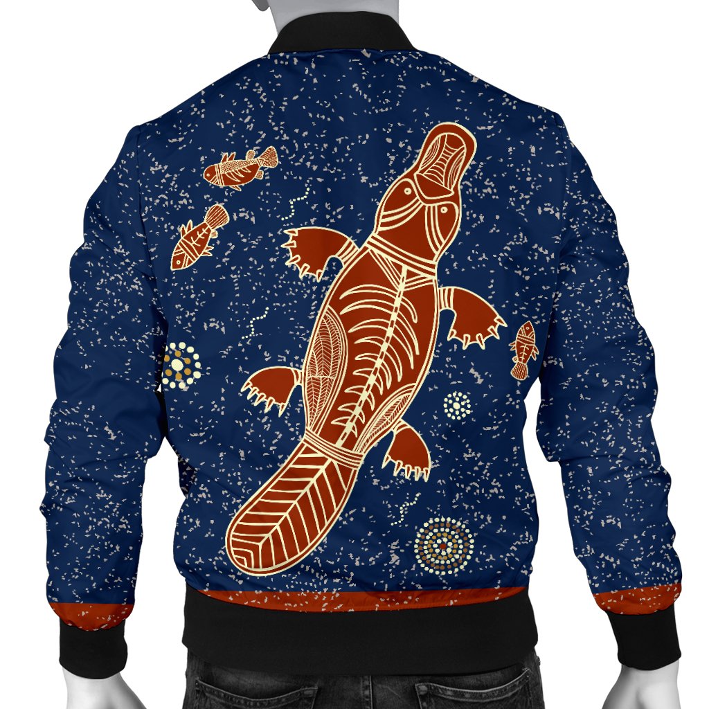 Bomber Jacket - Platypus Jacket Aboriginal Patterns