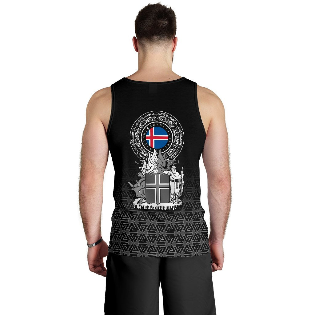 Viking Men's Tank Top Iceland Coat Of Arms