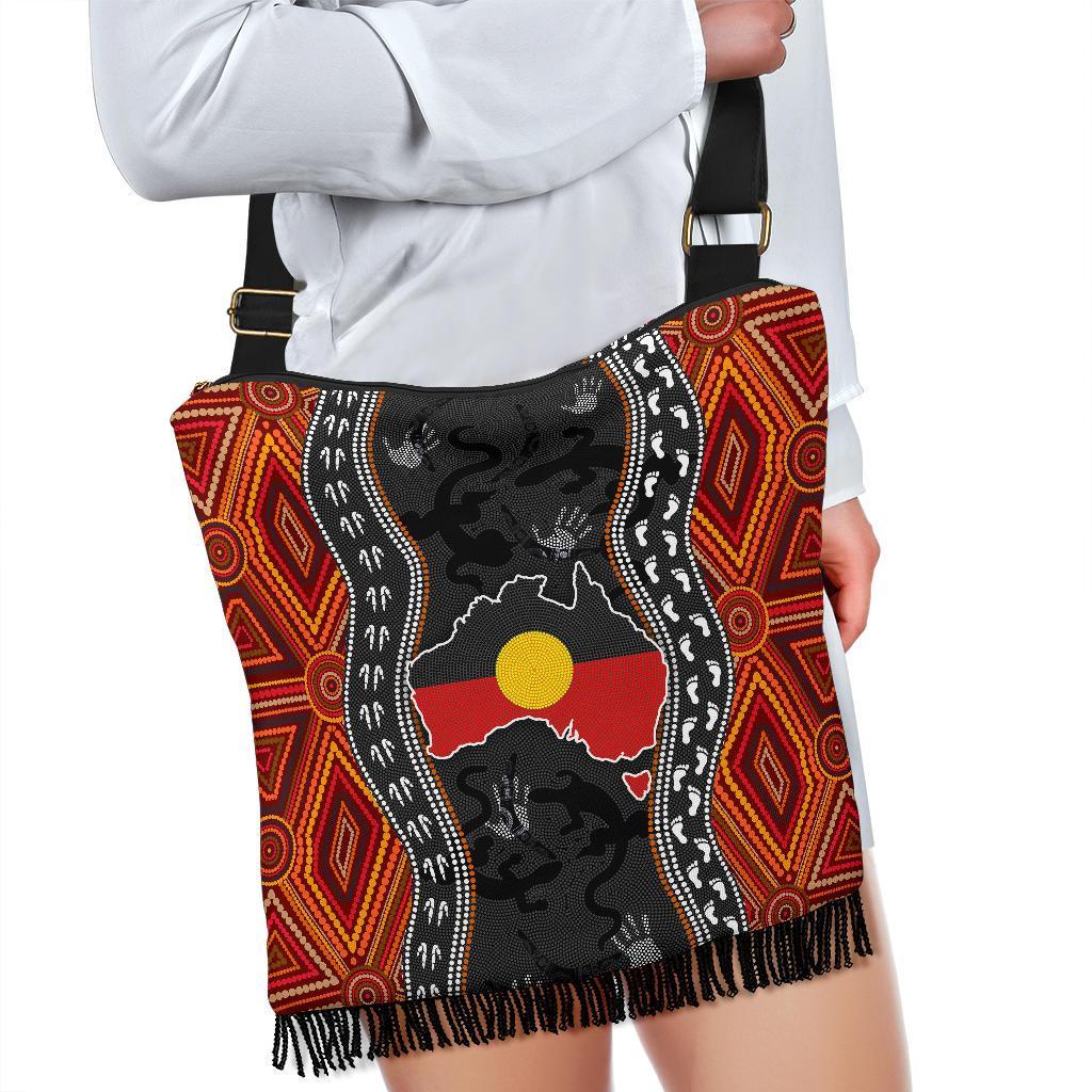 Aboriginal Boho Bags - Australia Indigenous Map