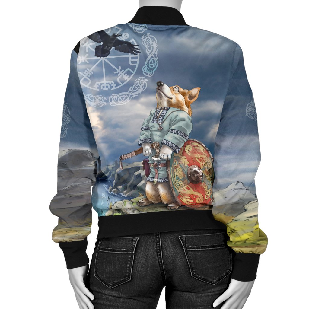 Viking Bomber Jacket Corgi Style Ver01