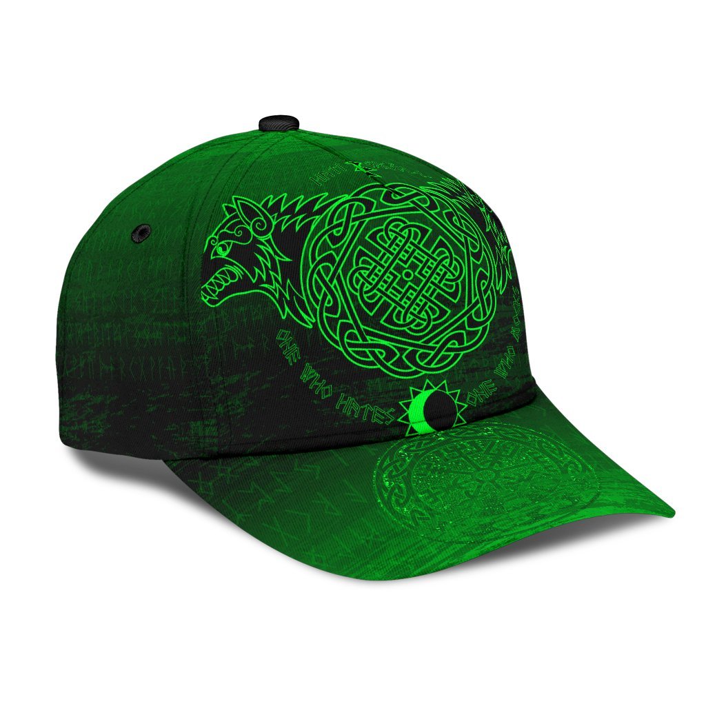 Viking Classic Cap Skoll And Hati Green