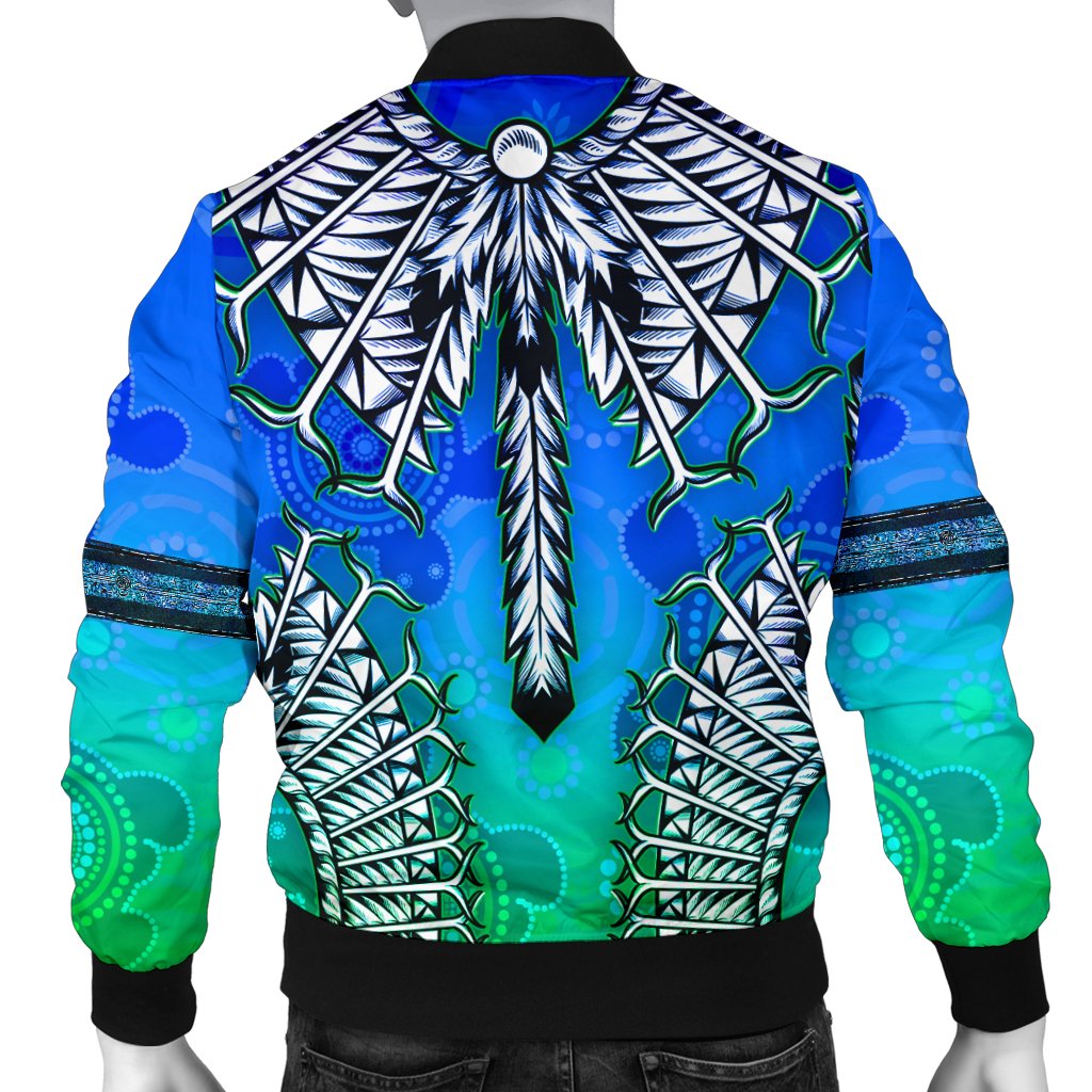 Men Bomber Jacket - Turtle With Dhari Mask Ver 02