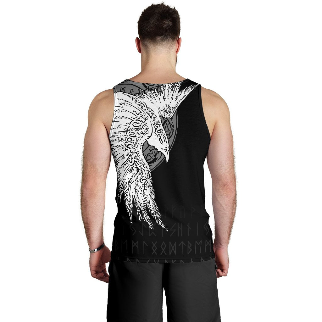 Viking Men's Tank Top Mystical Raven Tattoo Special