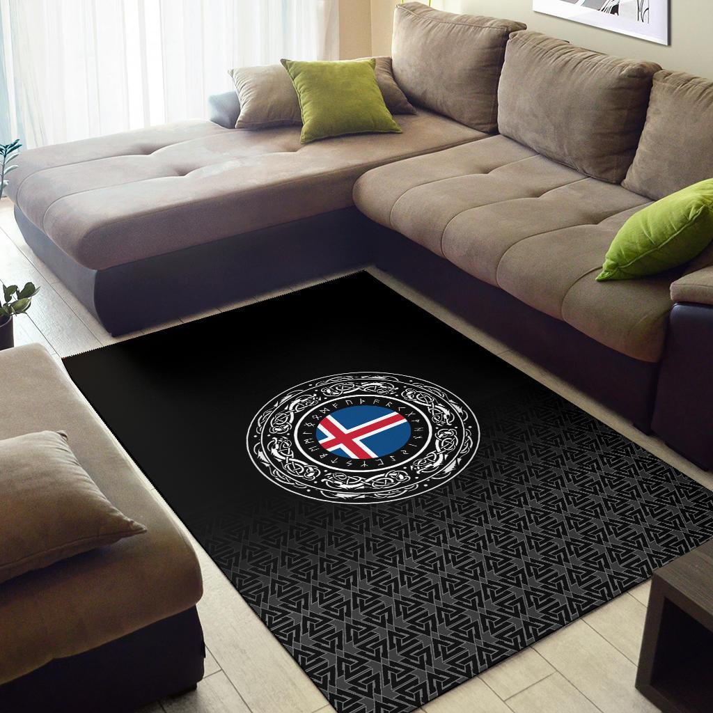 Viking Area Rug - Iceland Coat Of Arms