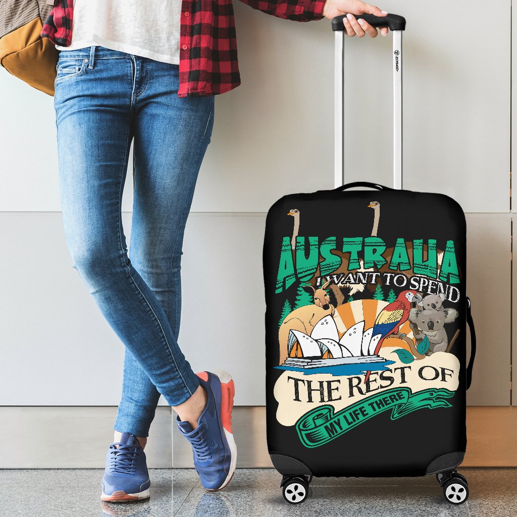 Luggage Cover - Kangaroo Suitcase Sydney Opera