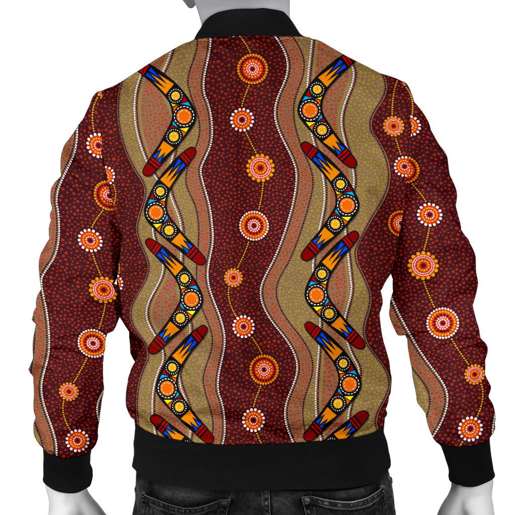 Bomber Jacket - Aboriginal Jacket Boomerang Patterns
