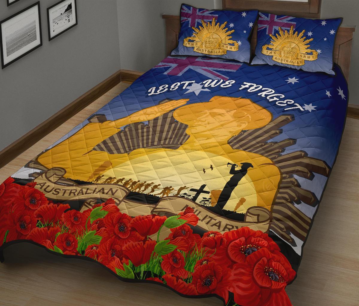 Quilt Bed Set - Australia Anzac Day 2022 And Soldiers