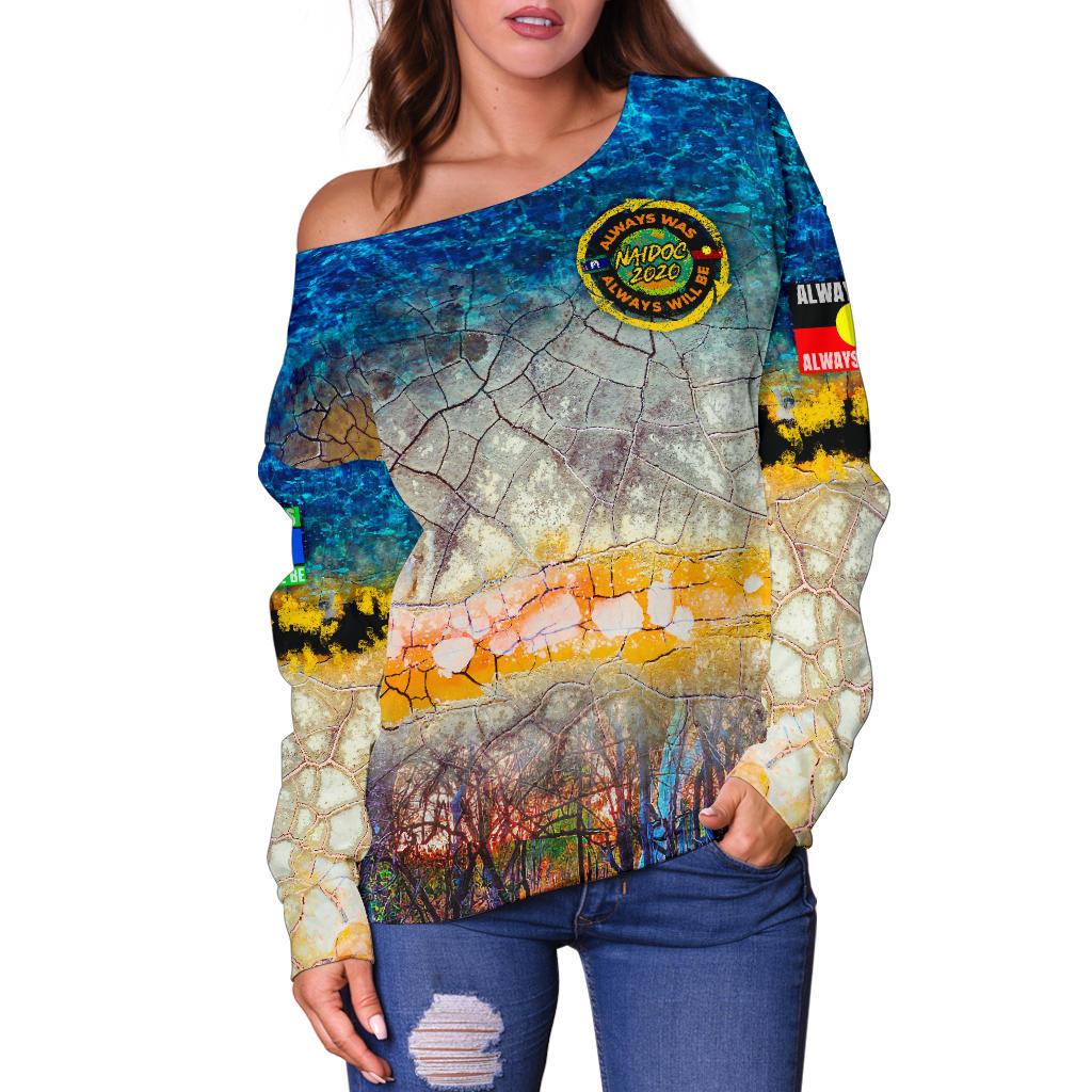 Off Shoulder Sweater - Naidoc Week 2022 Sweater