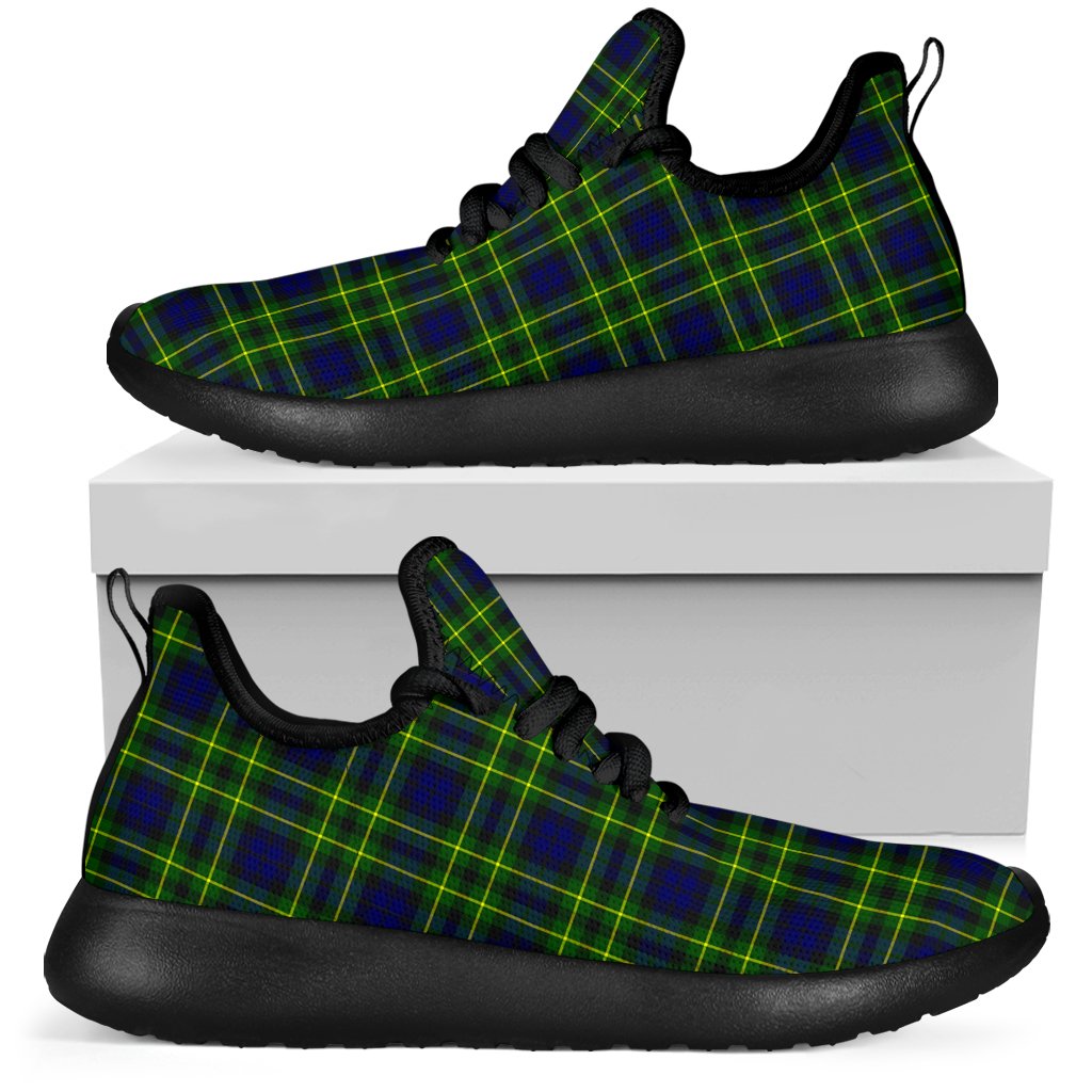 Campbell of Breadalbane Modern Tartan Plaid Mesh Knit Sneakers