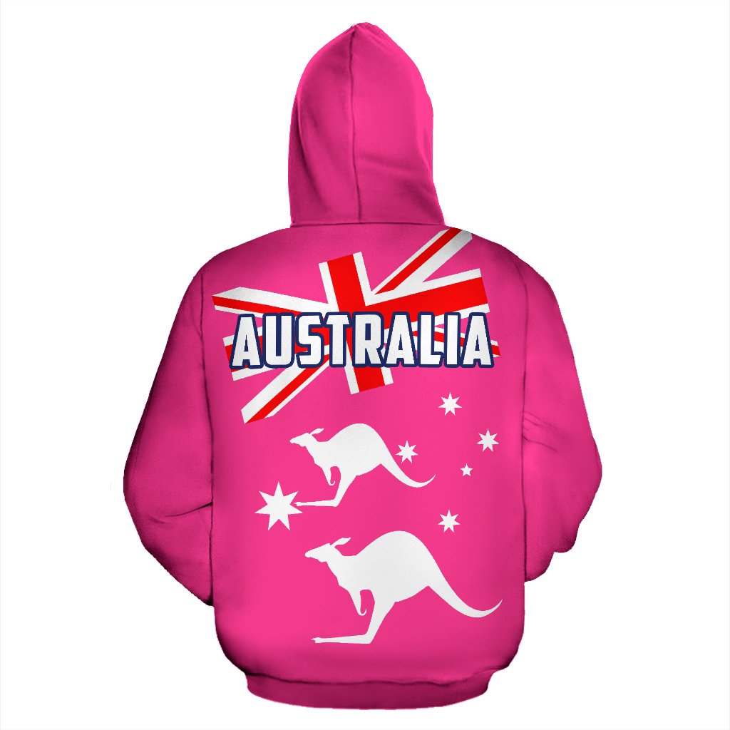 Zip Hoodie - Kangaroo Hoodie Aus Flag