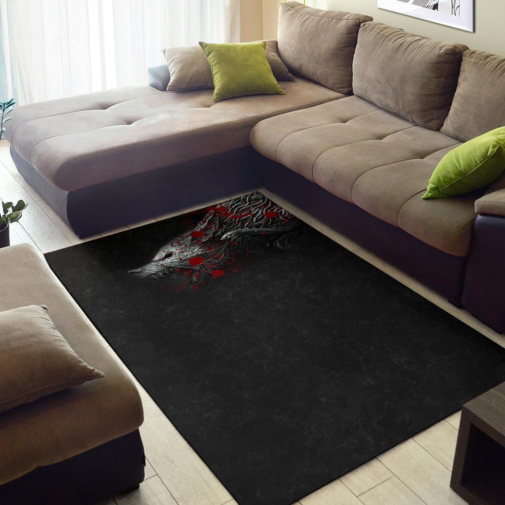 Viking Area Rug Fenrir Blood