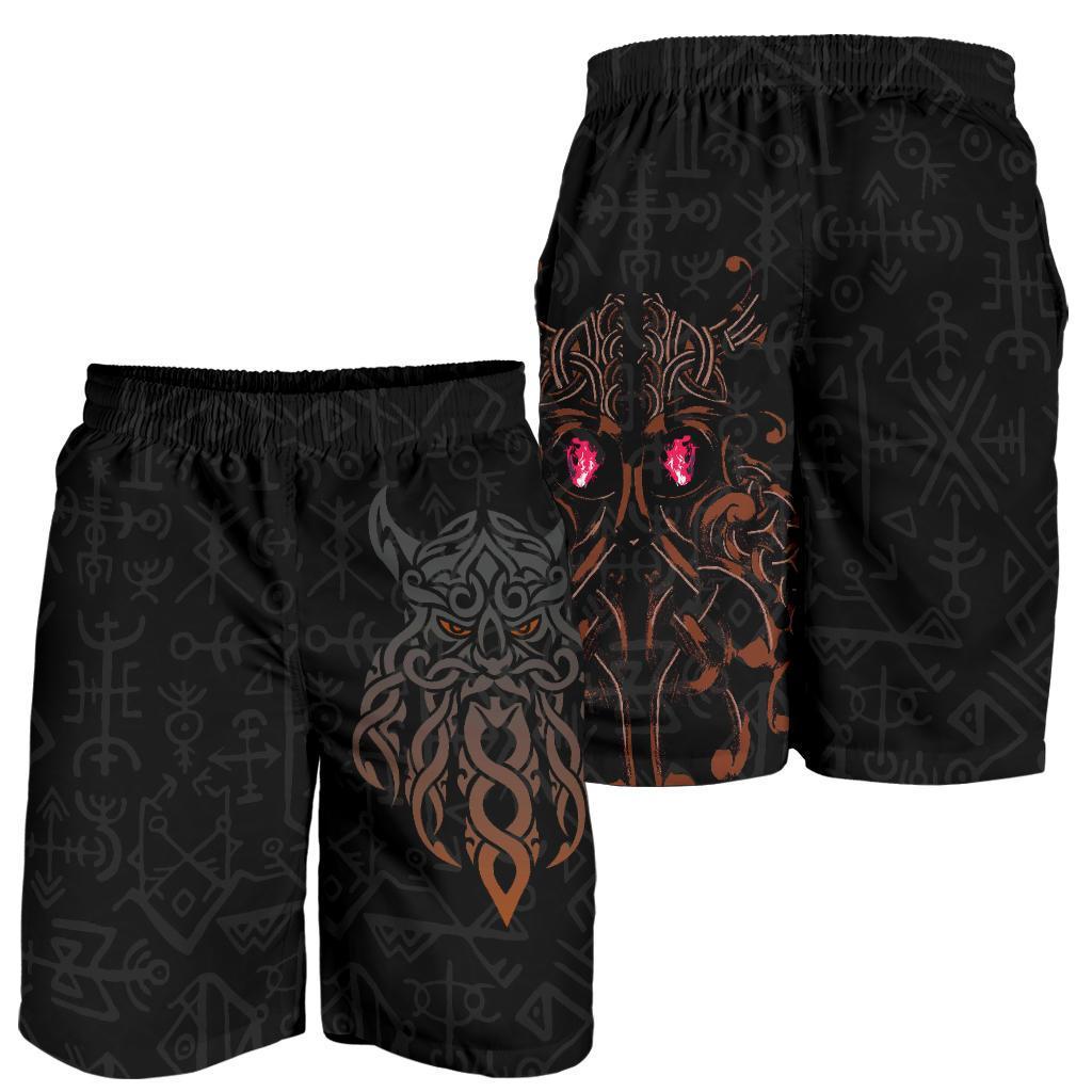 Viking Men's Short Odin God Futhark Tattoo Special