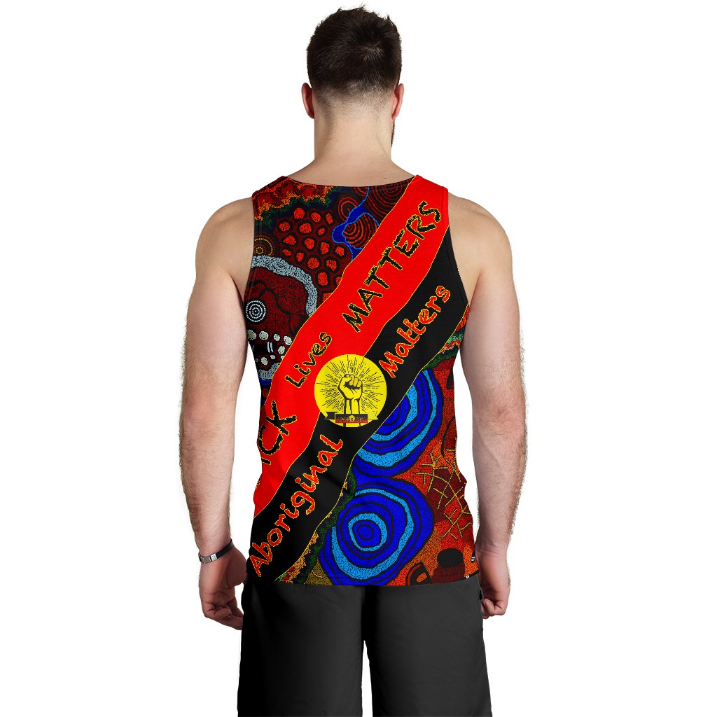 Men's Tank Top - Black Lives Matter & Aboriginal Patterns