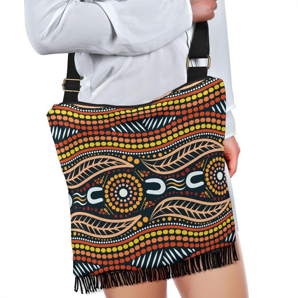 Boho Handbag - Indigenous Dot Painting